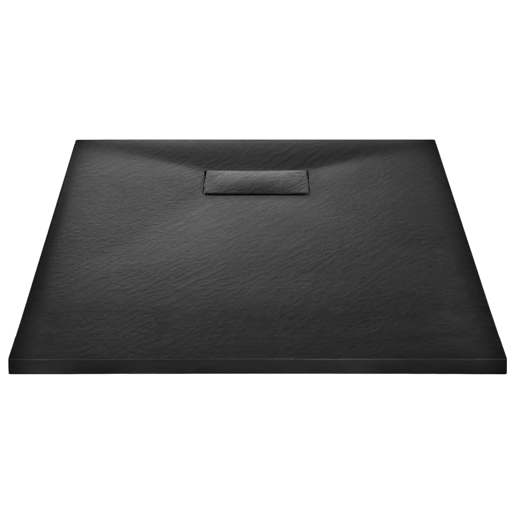 Vidaxl Doccia vassoio 100x70 cm SMC nero