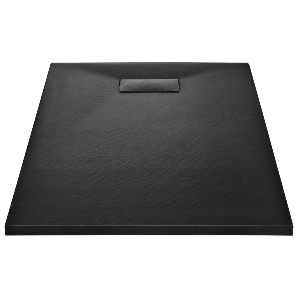 Vidaxl Doccia vassoio 120x70 cm SMC nero