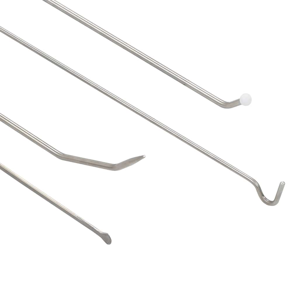 Vidaxl Set abollado de 8 piezas sin rociar acero inoxidable