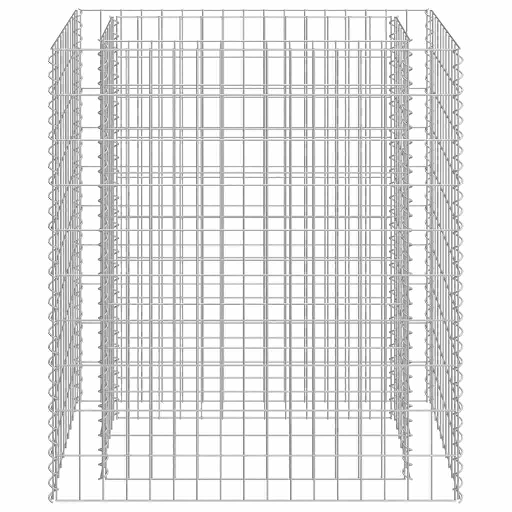 Vidaxl Gabion Fiorter ha aumentato l'acciaio zincato 90x50x100 cm