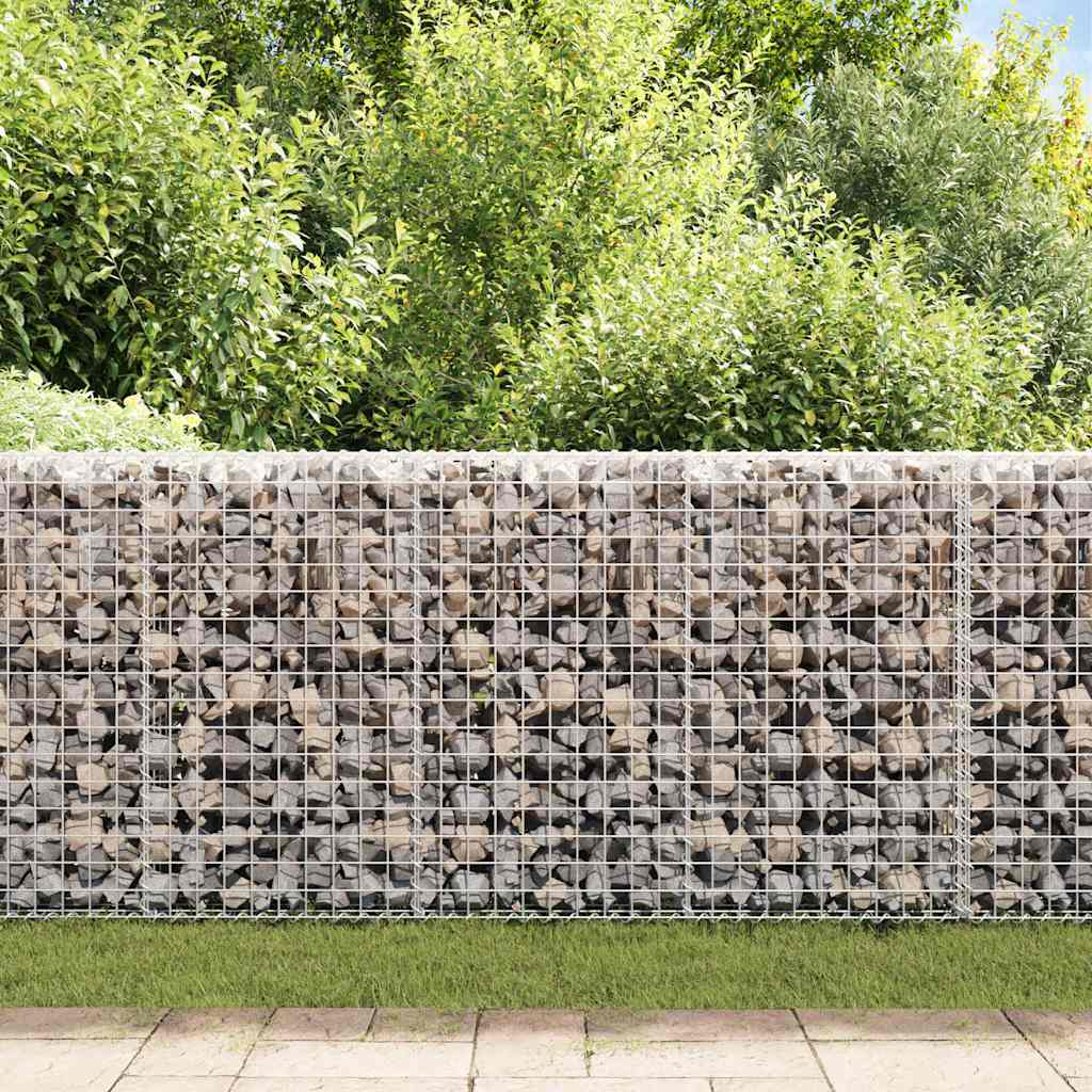 Vidaxl Schanskorf Wall con coperchi 200x20x85 cm in acciaio zincato