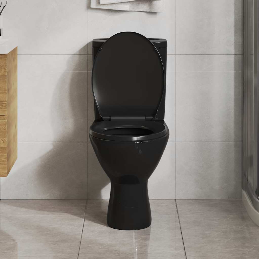 Asiento de inodoro Vidaxl de cierre suave con diseño de liberación rápida