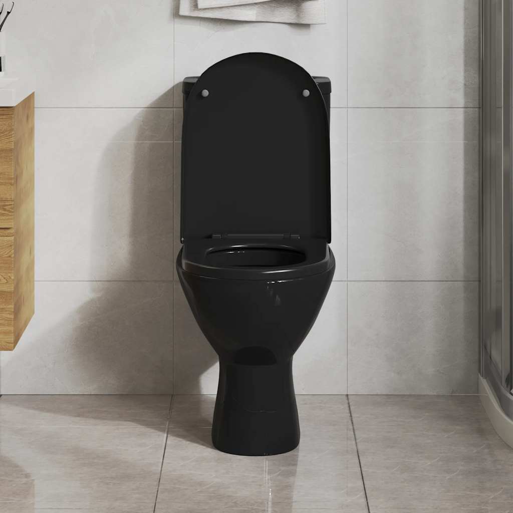 Asiento de inodoro Vidaxl de cierre suave con diseño de liberación rápida
