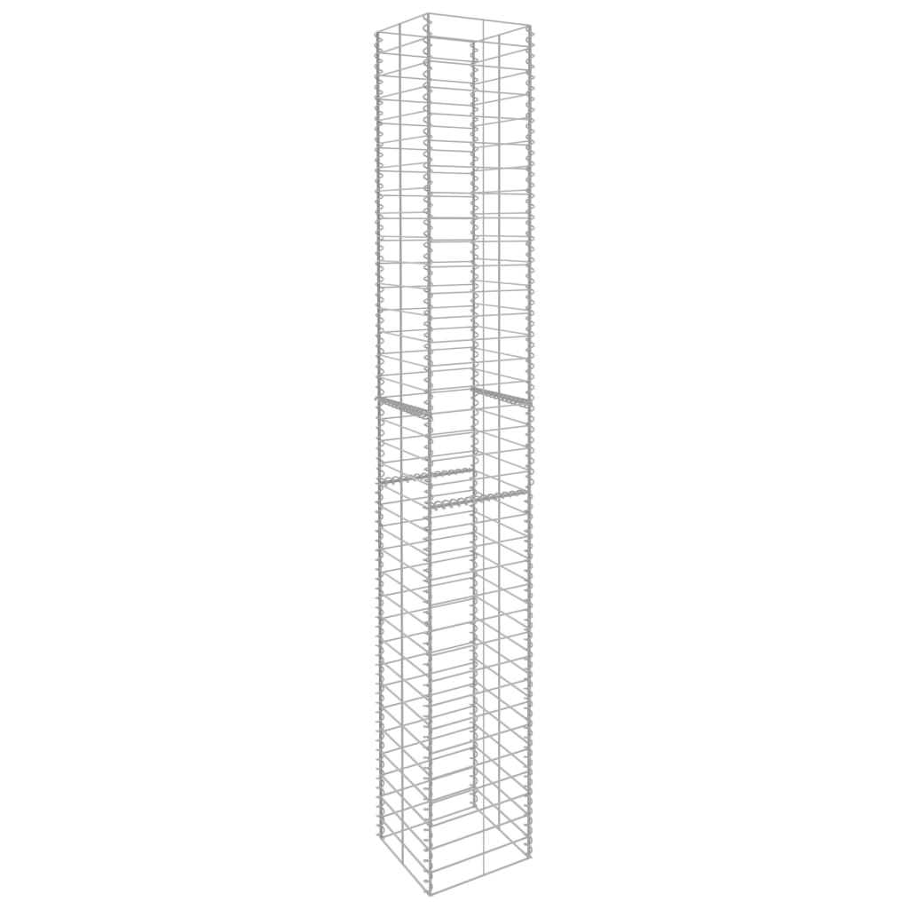 Cestas Vidaxl Schans 3 ST 25X25X197 CM Galvanized Steel