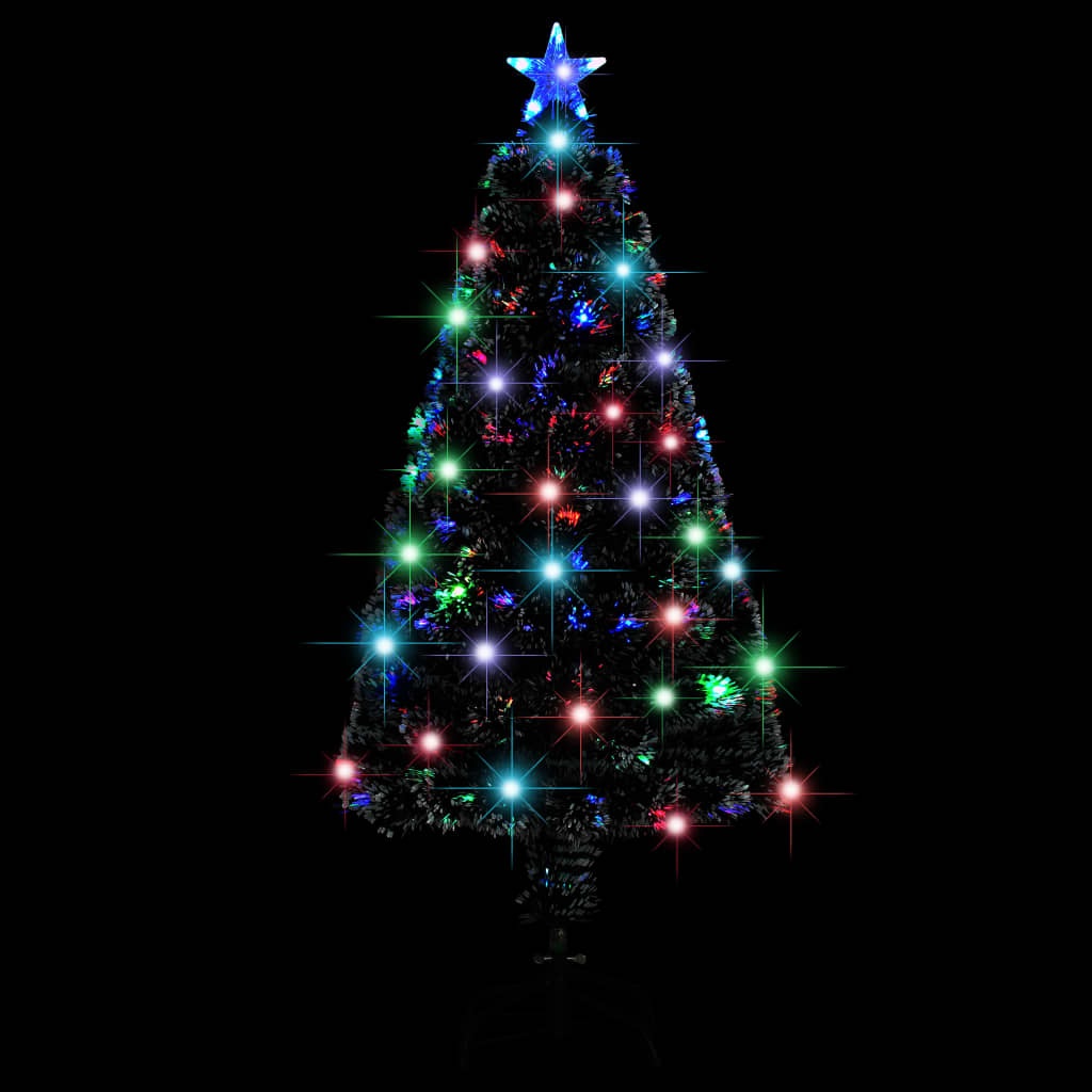Albero di Natale Vidaxl con LED e fibra ottica standard da 120 cm
