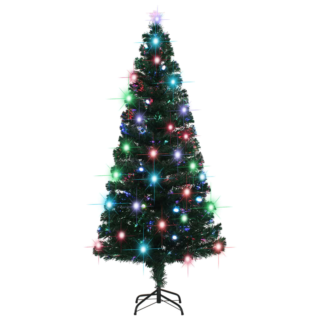 Albero di Natale Vidaxl con LED e fibra ottica standard da 180 cm