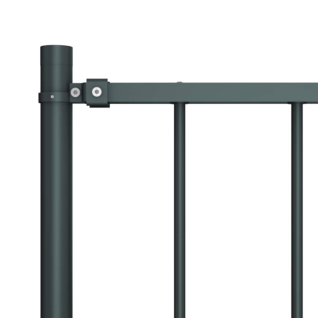 Pannello HEK Vidaxl con pali da 1,7x1 m in polvere antracite in acciaio