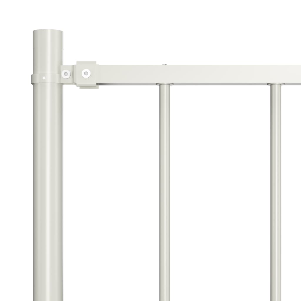 Panel Vidaxl HEK con postes 1.7x0.75 m Polvo de acero blanco