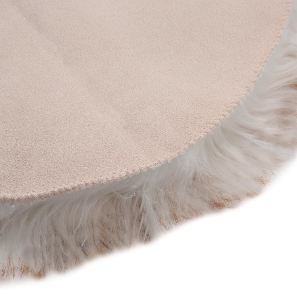 Vidaxl tappeto 60x90 cm Coat artificiale Miscelato marrone