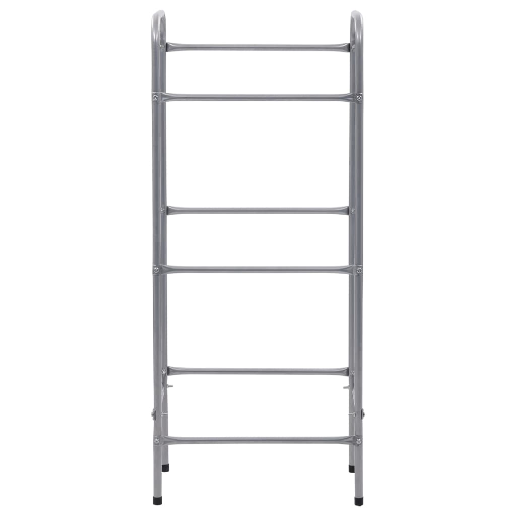 Vidaxl Storage Rack para 3 cajas 50x33x116 de acero de color plateado