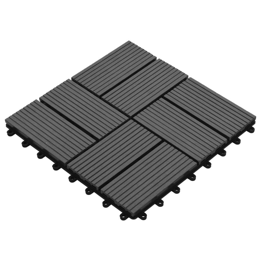 Vidaxl 22 St Terrace Liles 30x30 cm 2 m² HKC Grey
