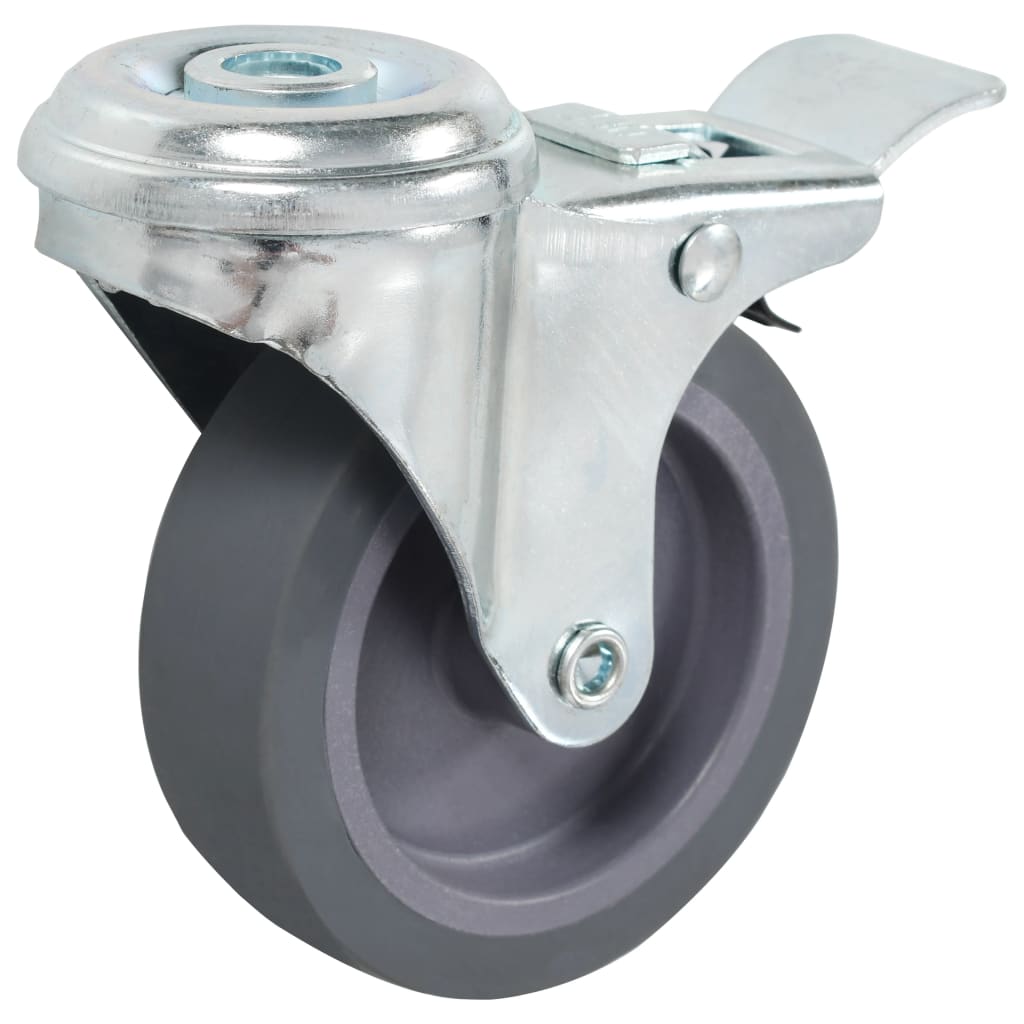 Vidaxl 8 ruote girate con fori di bulloni 75 mm