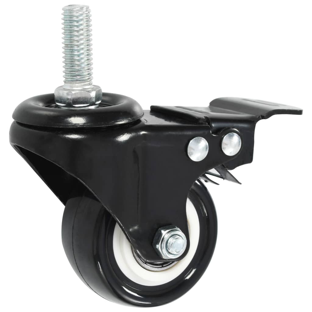 Vidaxl giratoria Wielen 16 st con frenos 50 mm