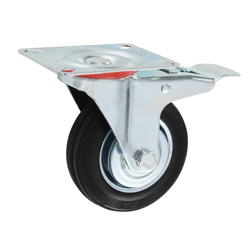 Vidaxl 8 ST giratoria ruedas 100 mm