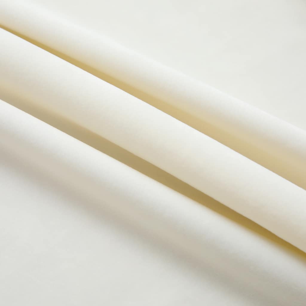 Tende vidaxl blackout 2 m con ganci 140x175 cm crema di velluto