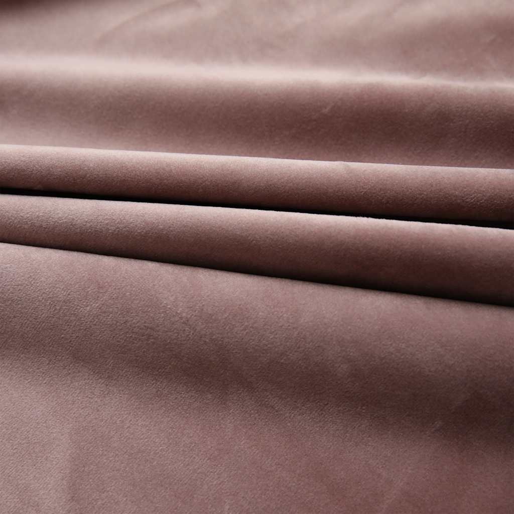 Tende vidaxl blackout 2 m con ganci 140x245 cm di velluto rosa
