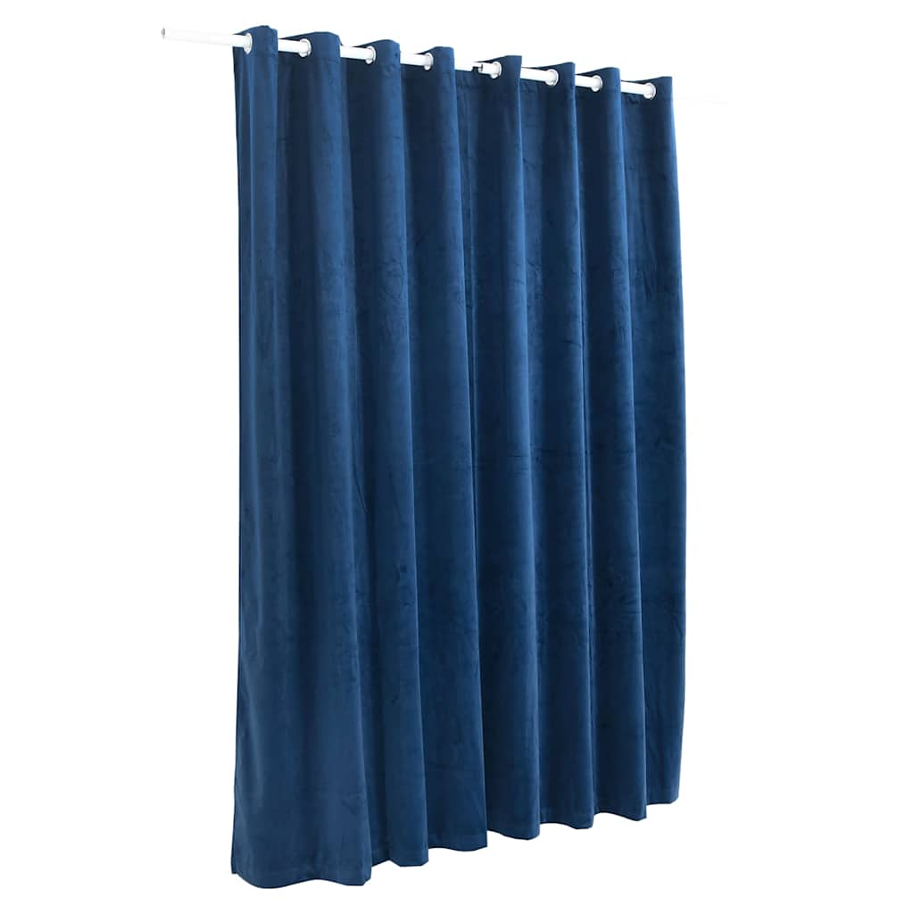 Vidaxl Cortina condenada con anillos 290x245 cm Velvet Blue