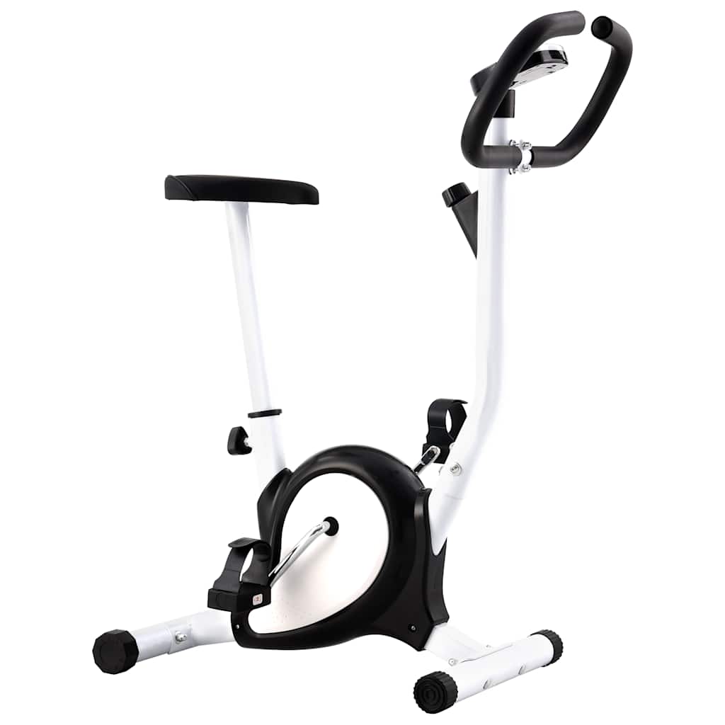Bicicleta de ejercicio Vidaxl con resistencia a los neumáticos negros