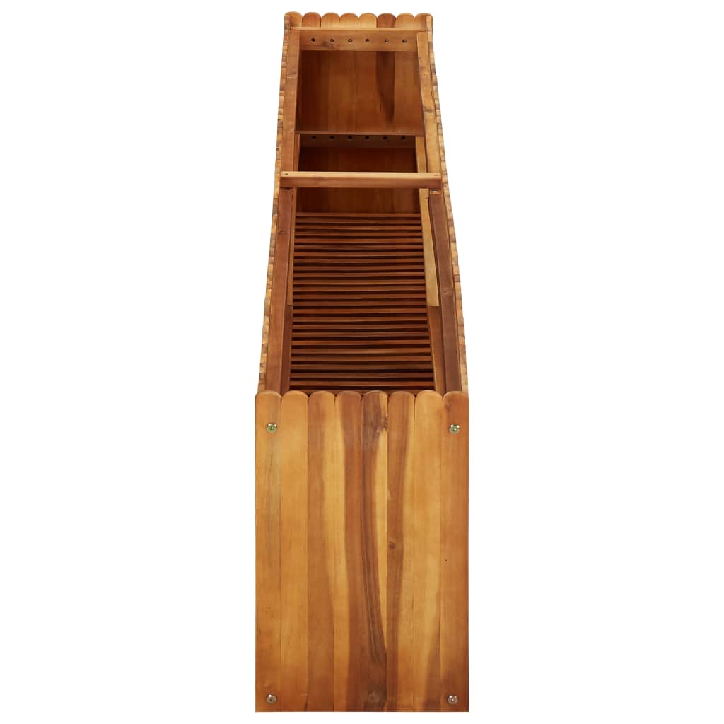 Vidaxl Planter recaudó 200x30x50 cm sólido Acaciahout