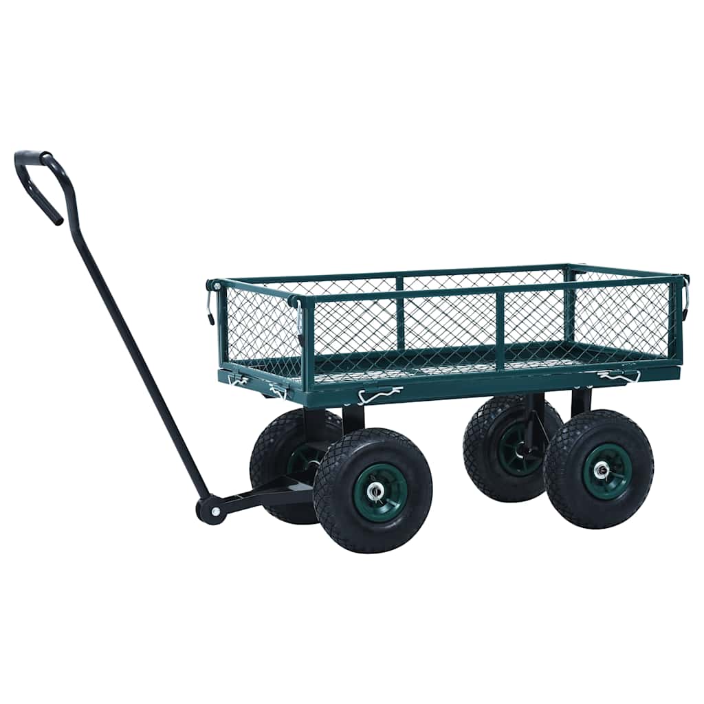 Carrello da giardino VidaXL 250 kg verde