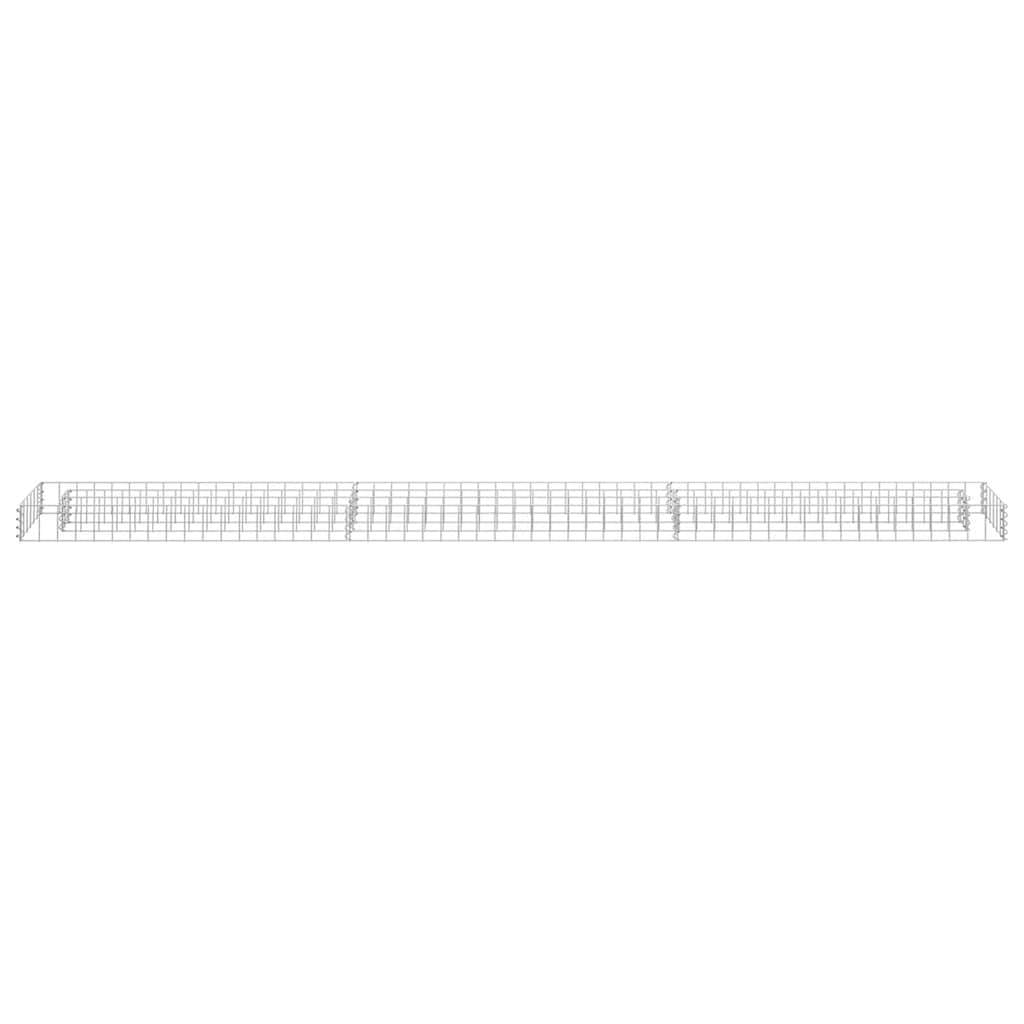 Vidaxl Gabion Planter elevado 270x30x10 cm de acero galvanizado