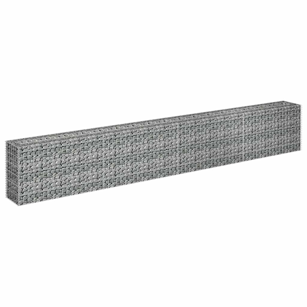Vidaxl gabion plantenbak verhoogd 360x30x60 cm gegalvaniseerd staal
