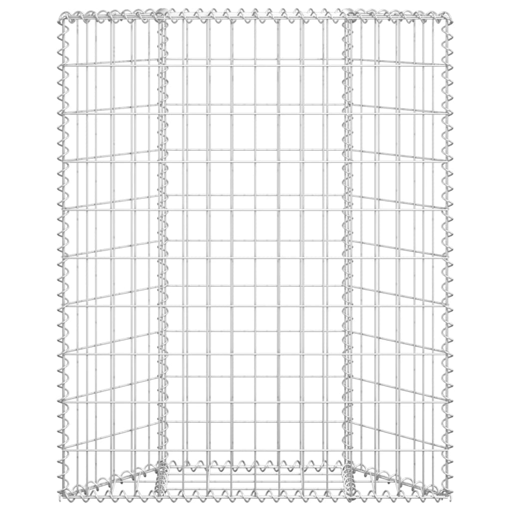 Vidaxl Gabion Planning Buck's Trapezoid 80x20x100 cm Acciaio zincato