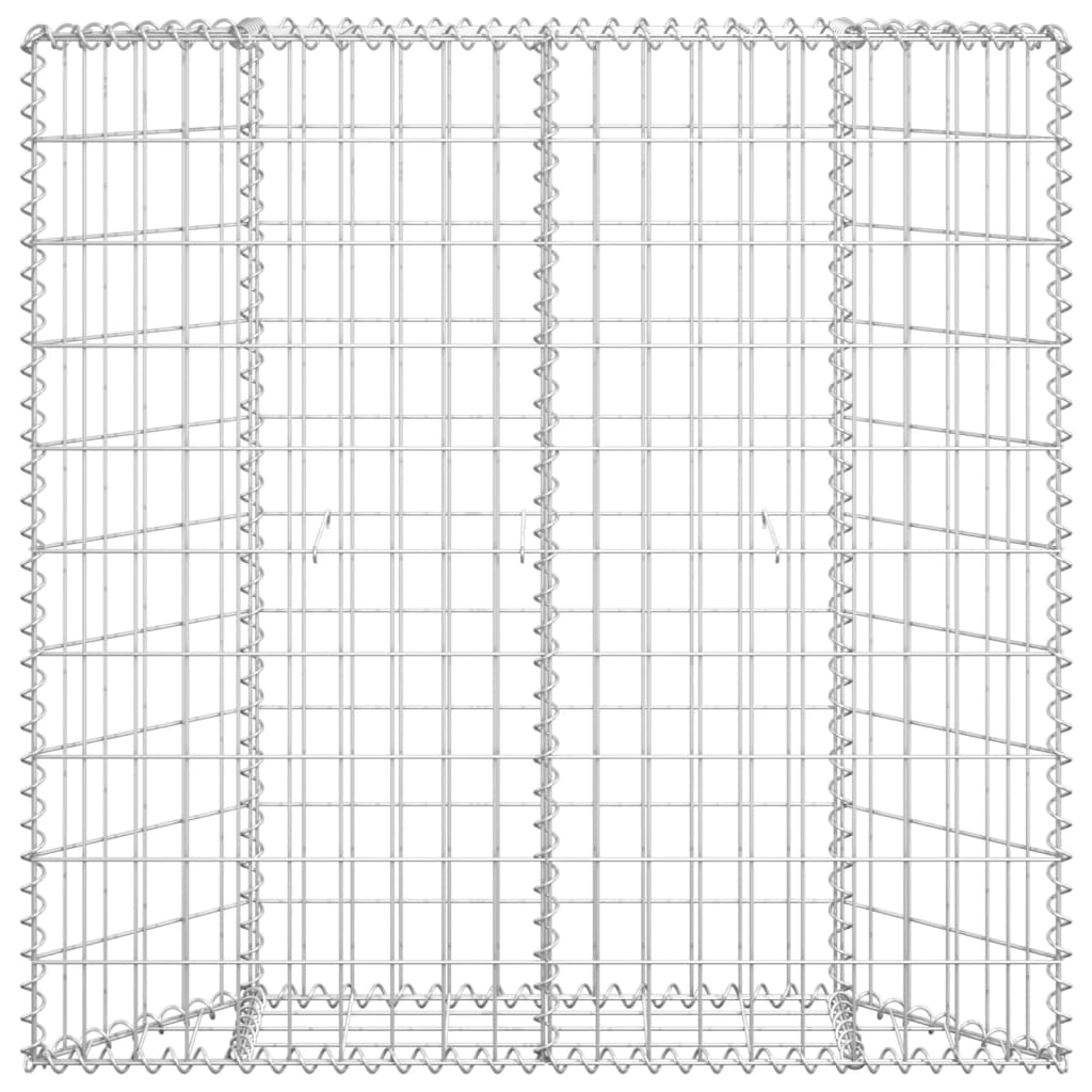 Vidaxl Gabion Planning Trapezoid de acero galvanizado 100x20x100 cm