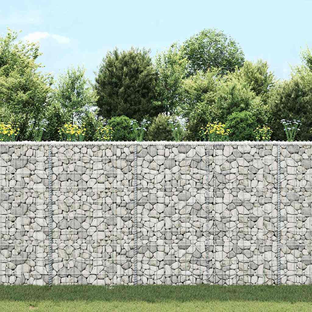 Vidaxl Gabion Planning Trapezoid de acero galvanizado 100x20x100 cm