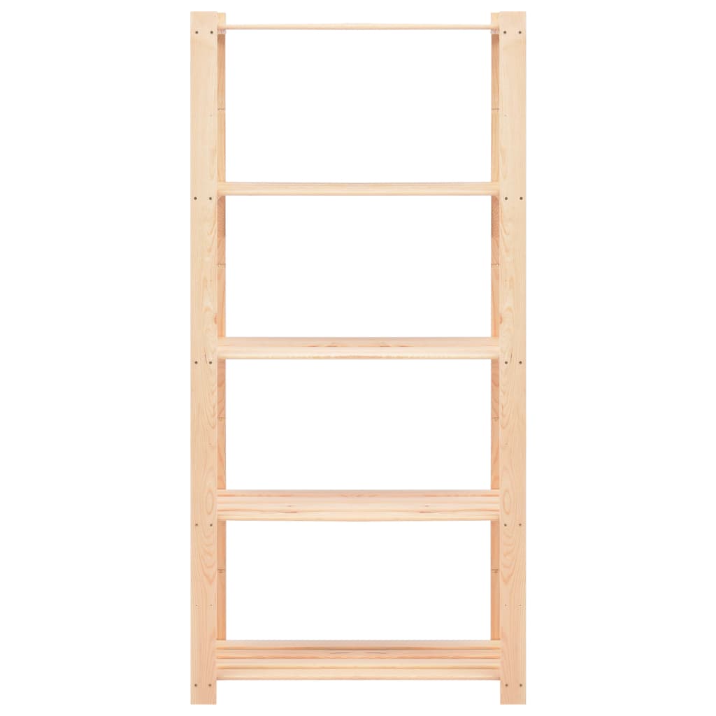 Vidaxl Storage Rack a 5 strati 80x38x170 cm pino solido 250 kg