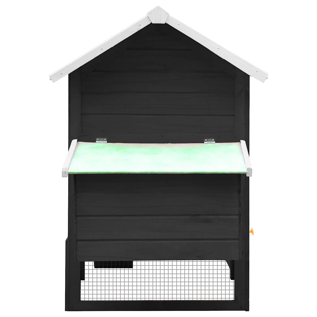 Vidaxl Chicken Coop 170x81x110 cm Pino sólido Pino Madera de madera