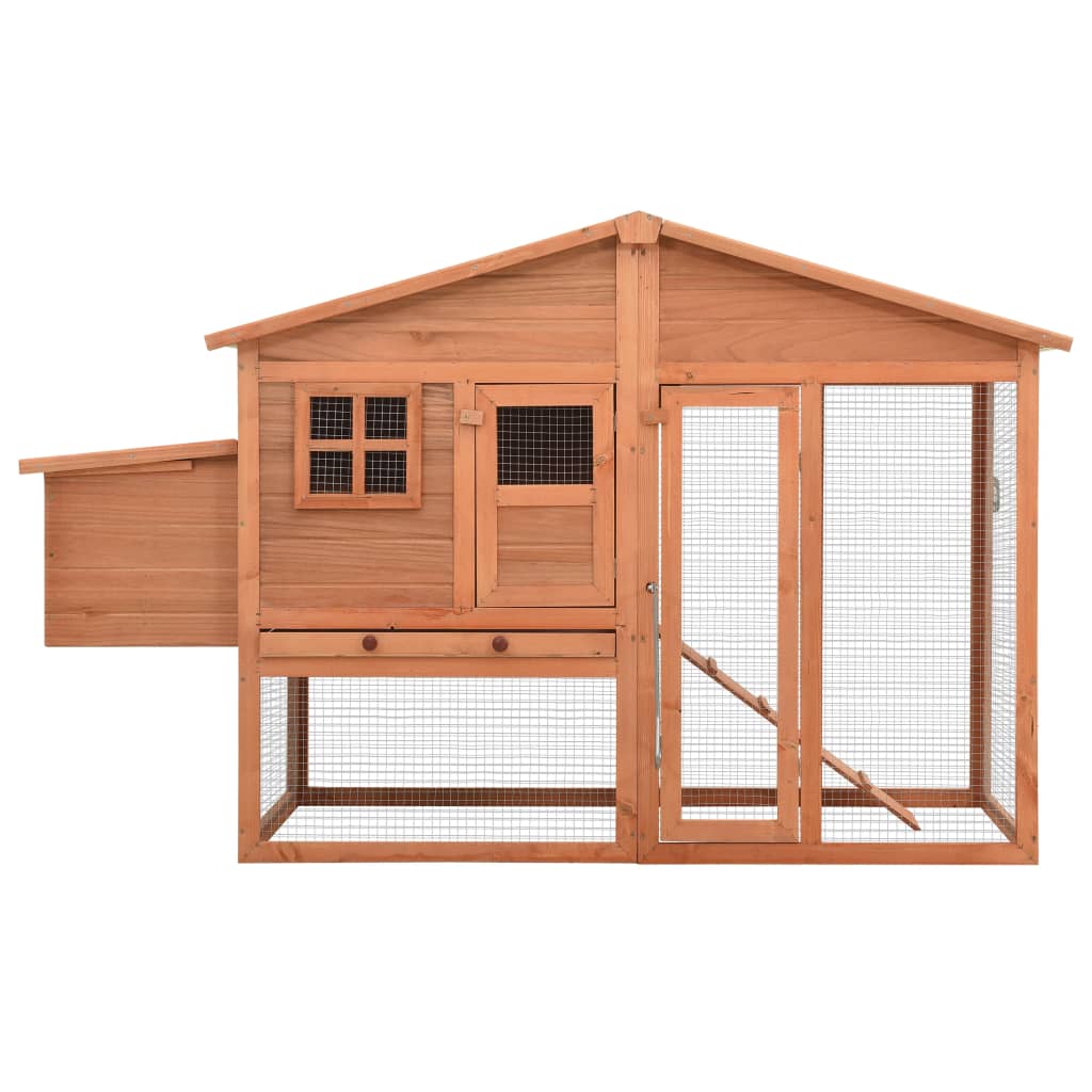 Vidaxl Chicken Coop con Nest Box Solid Pinewood