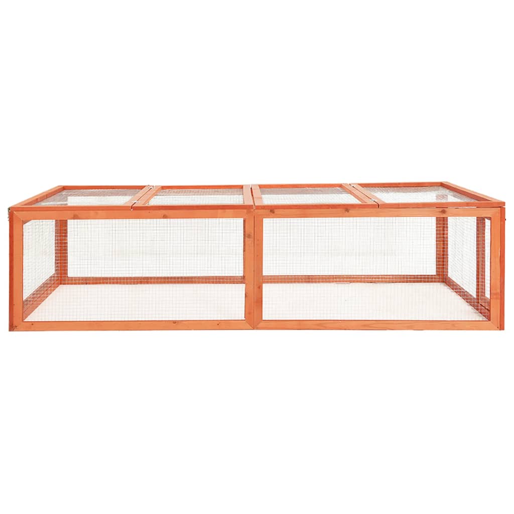 Vidaxl Rabbit Hutch 183x90x46.5 cm de pino sólido
