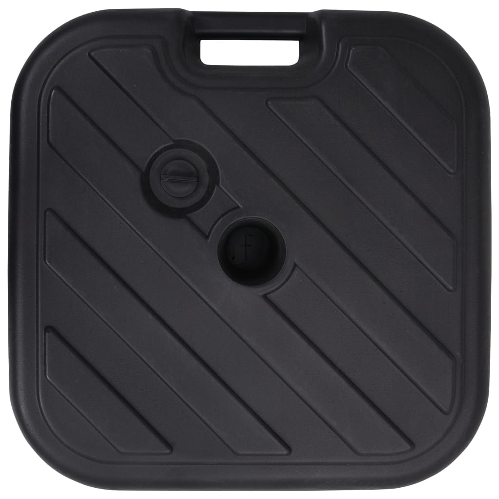 VIDAXL PIEDO DI PARASOL PIETTO CON ACQUA DI SANDA 24 L NERO