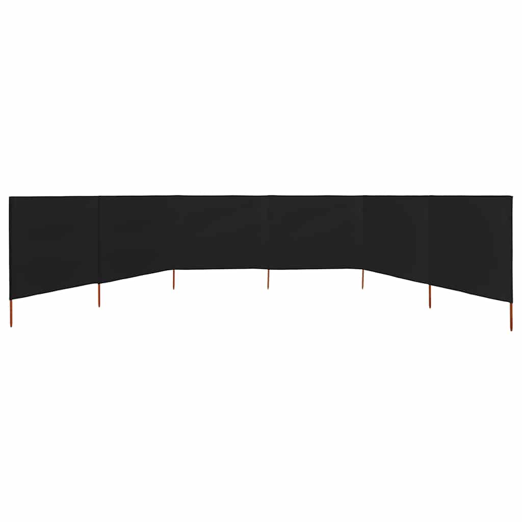 Parabrisas Vidaxl 6 paneles 800x80 cm de tela negra