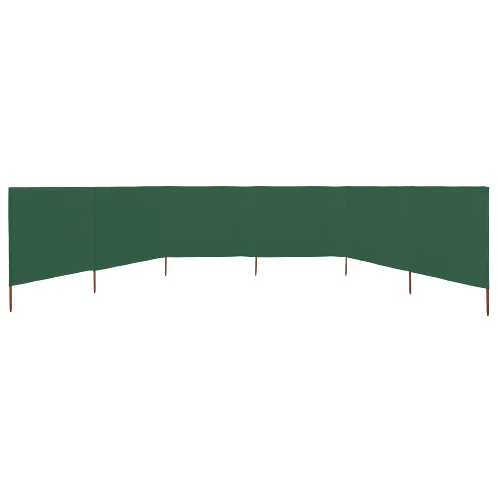 Parabrisas Vidaxl 6 paneles 800x120 cm de tela verde