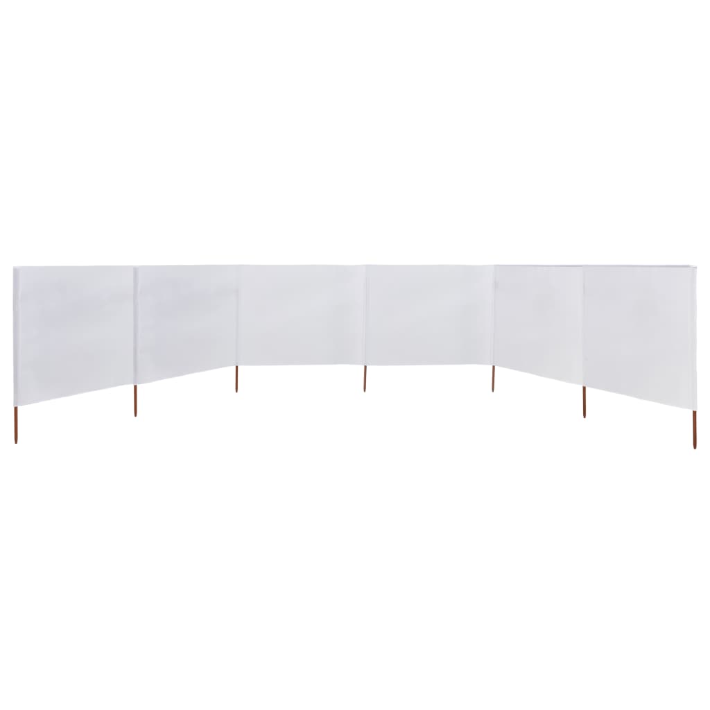 Parabrisas Vidaxl 6 paneles 800x160 cm de tela blanca