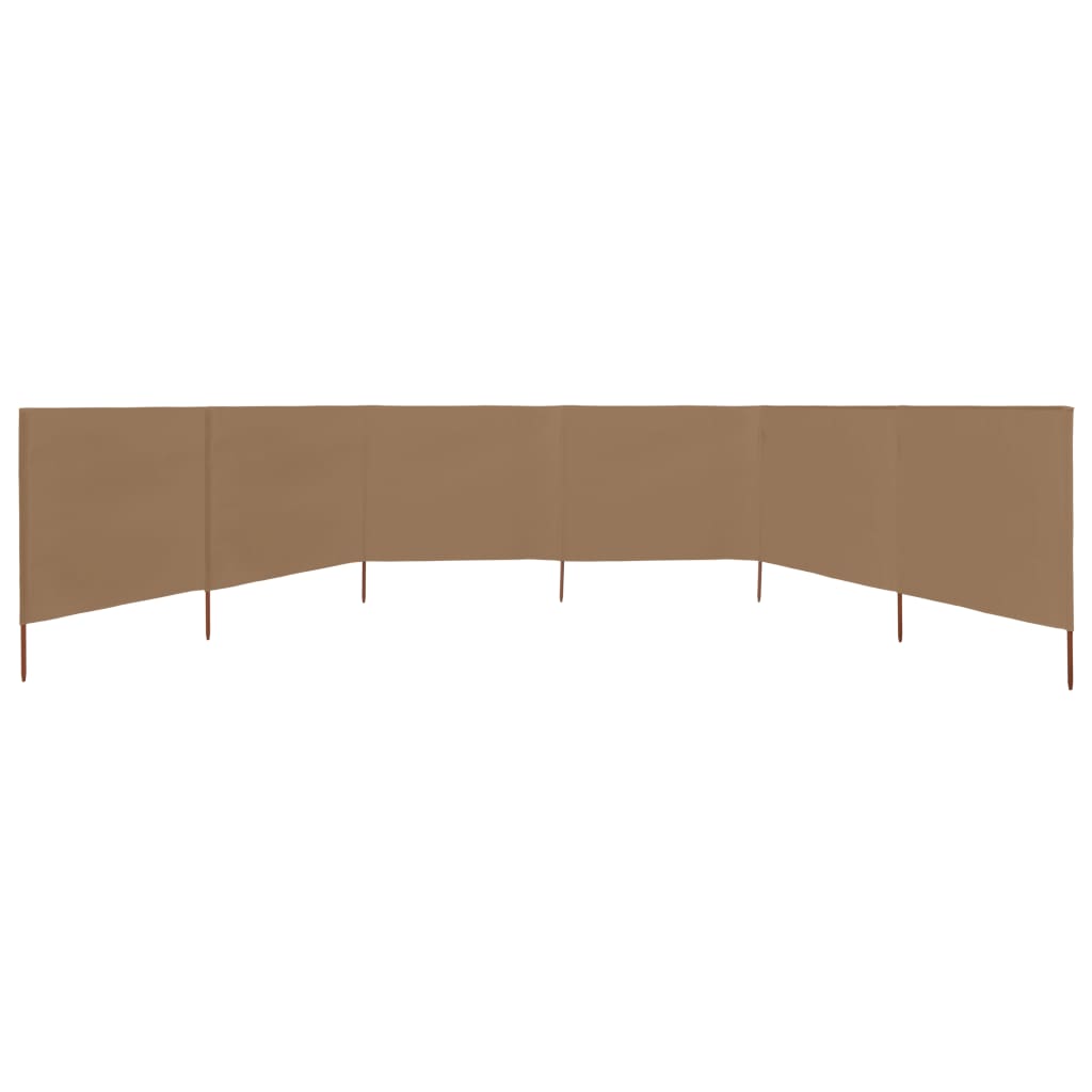 Vidaxl Paradone 6 pannelli 800x160 cm Taupe