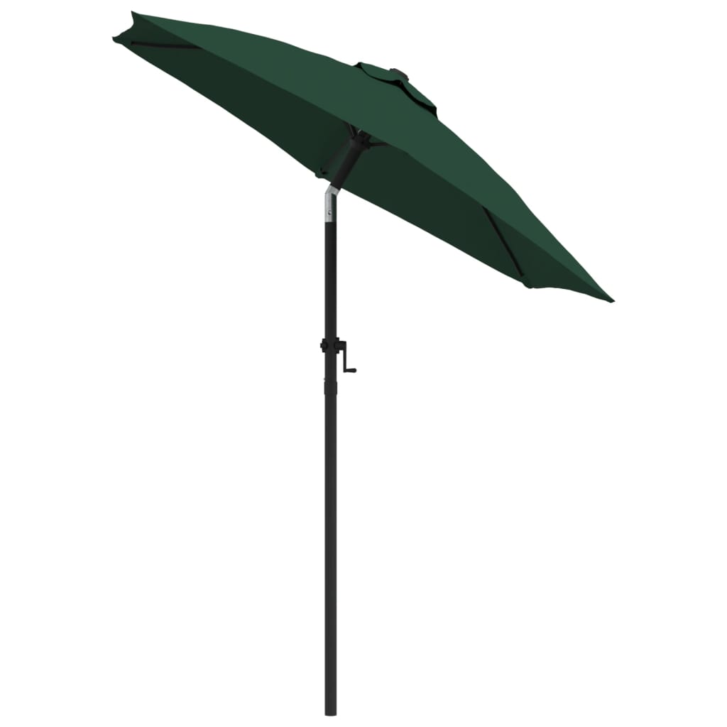 Vidaxl Parasol 200x224 cm de aluminio verde
