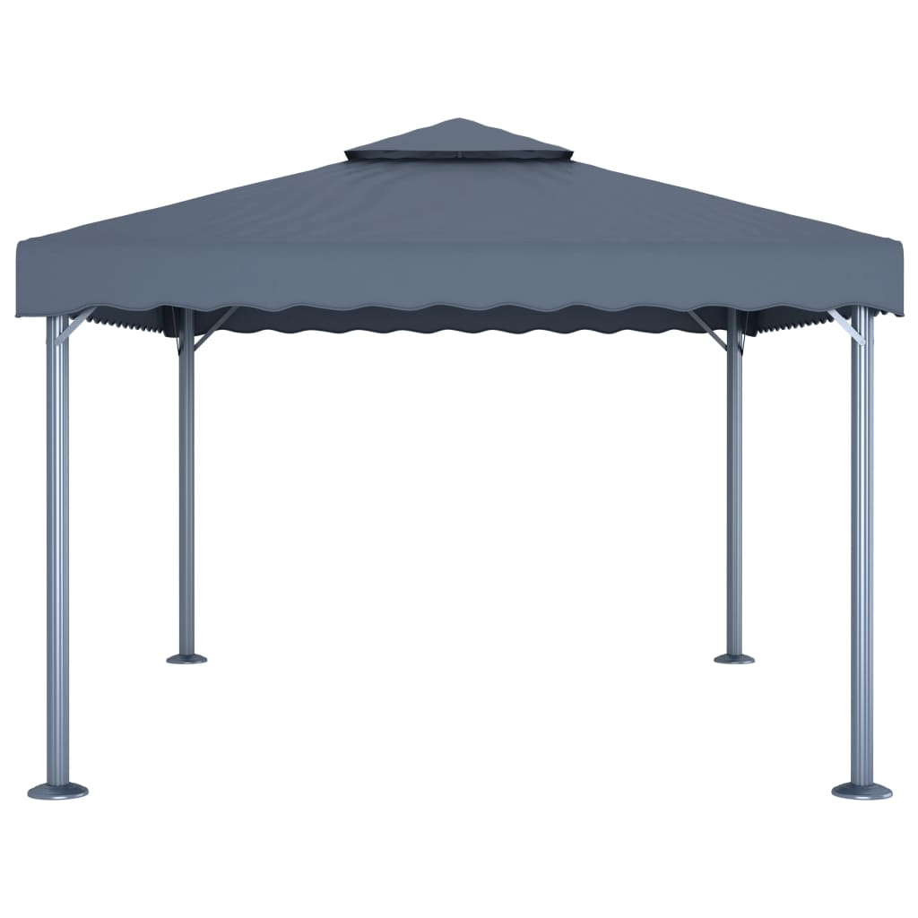 Vidaxl Arbor 400x300 cm Antracite in alluminio