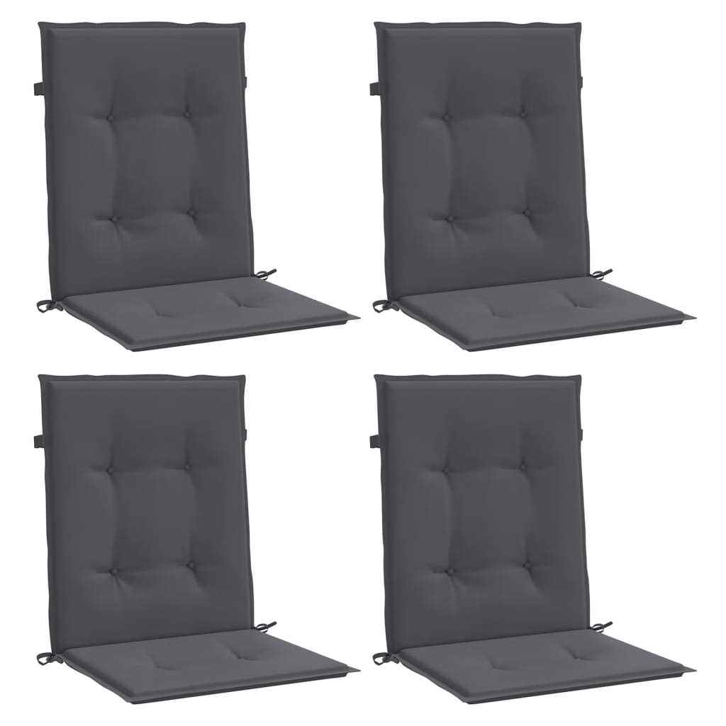 Vidaxl Silla de jardín Cuschion Low Back Oxford Fabric Color antracita