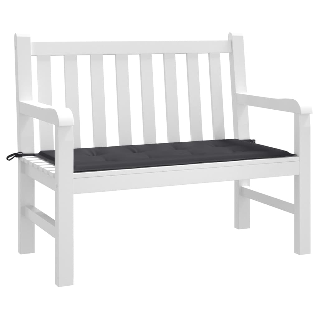 Vidaxl Garden Bench Cushion 120x50x3 cm tessuto oxford nero