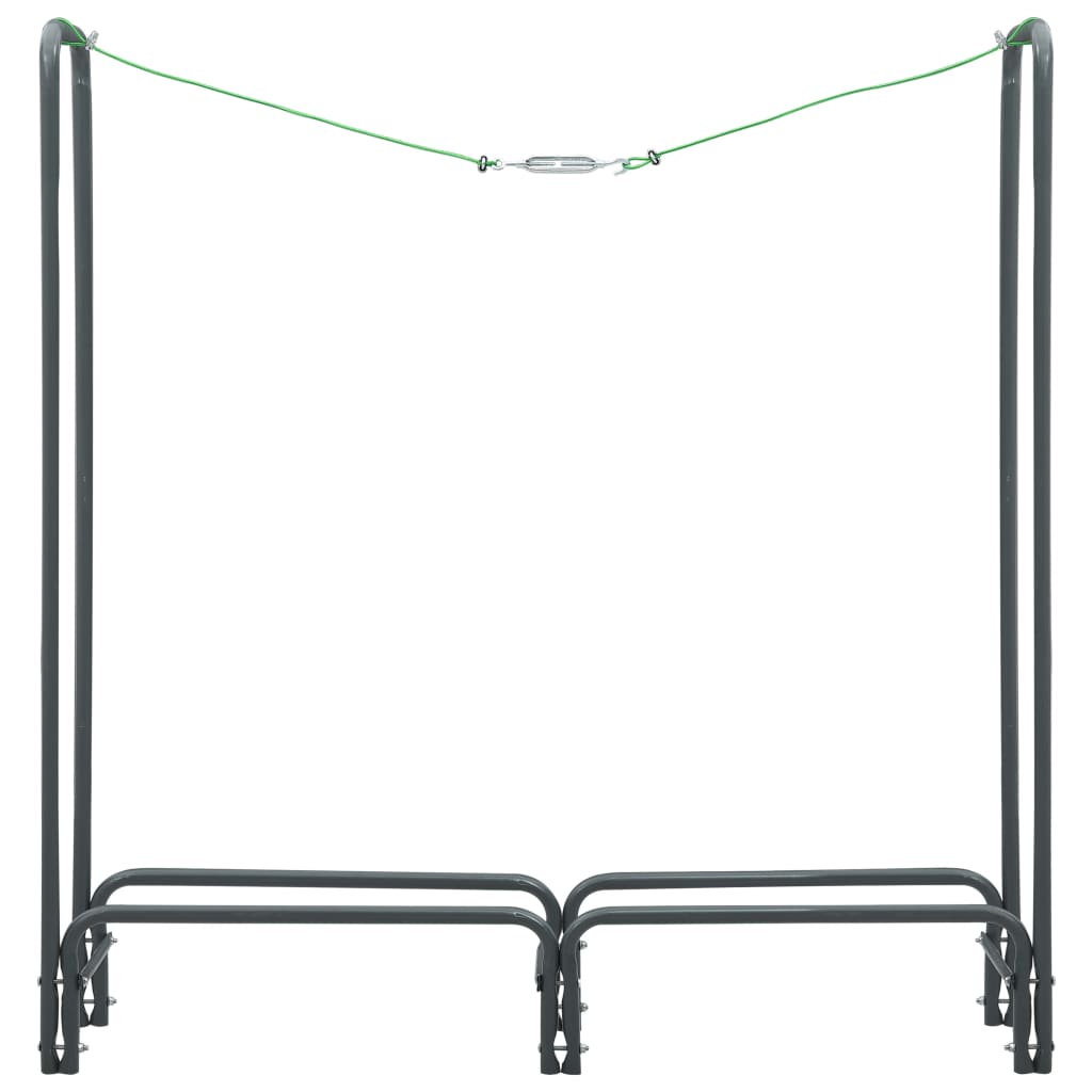 Vidaxl camino Trek 120x35x120 cm Antracite in acciaio