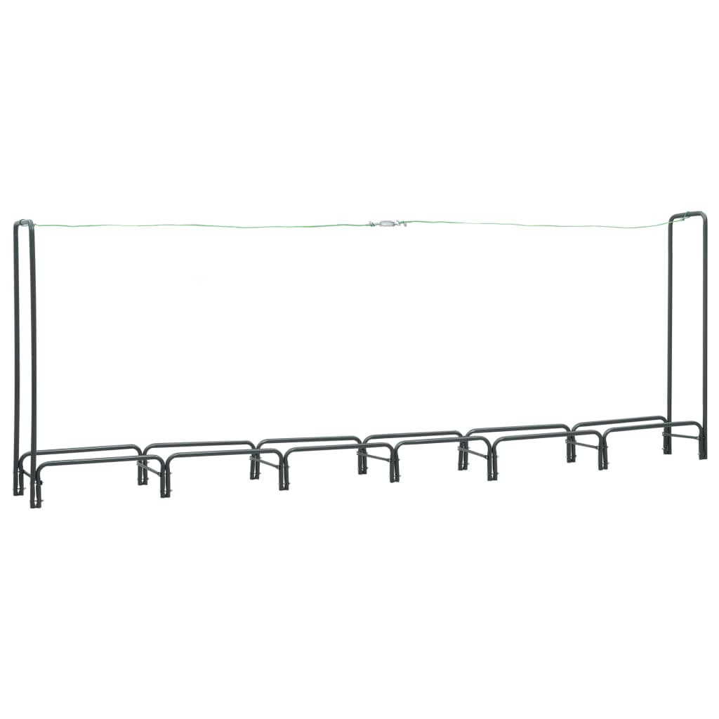 Vidaxl camino 360x35x120 cm Antracite in acciaio