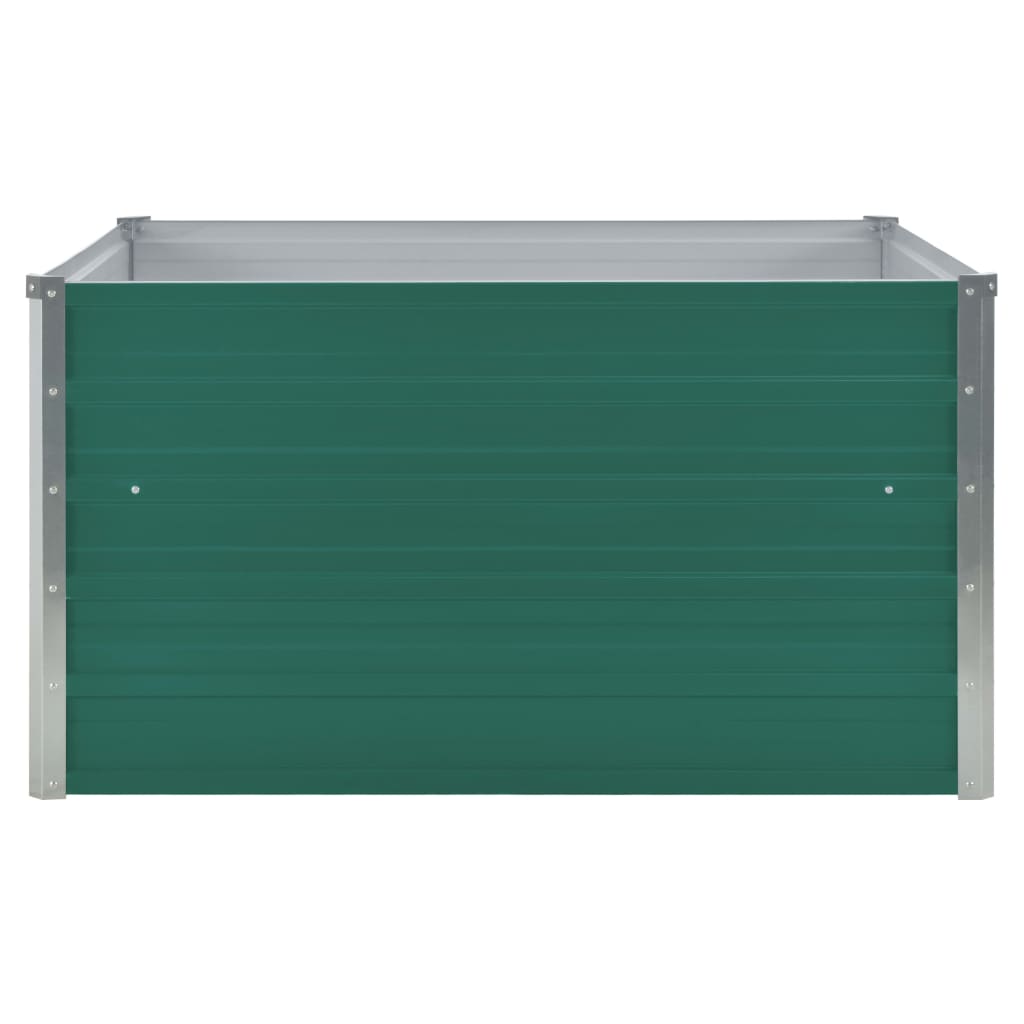 Fioriera Vidaxl Insentata 100x100x45 cm in acciaio zincato