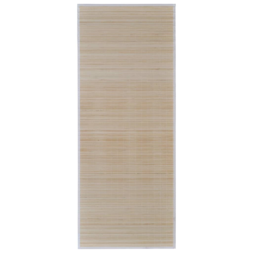 Alfombras Vidaxl 4 st rectangular 120x180 cm bambú natural