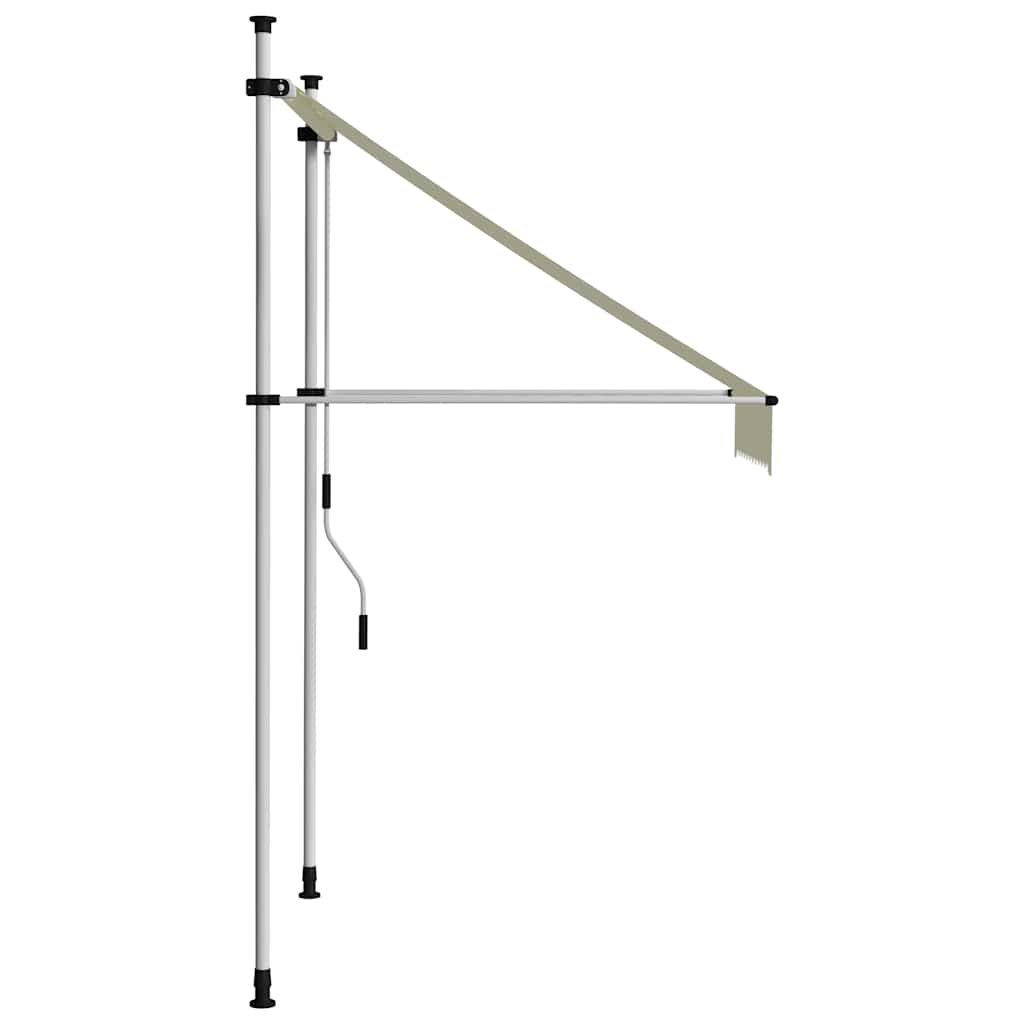Vidaxl luifel handmatig uittrekbaar 100 cm crème