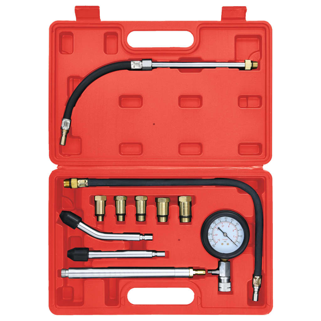 Vidaxl Set di tester di compressione in 12 parti per motori a benzina