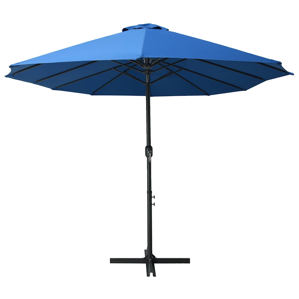 Sombrilla VidaXL con poste de aluminio 460x270 cm azul
