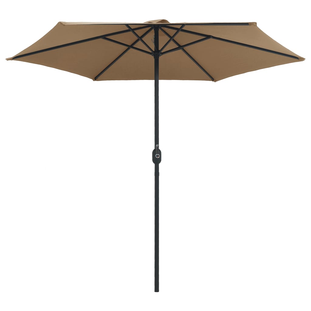 Parasol Vidaxl con polo de aluminio 270x246 cm tope